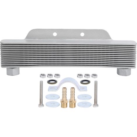 13 Lignes Refroidisseur d'Huile Moteur Radiateur Universel pour Moto 125CC-250CC Quad VTT (1/5)
