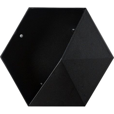 Pot de Fleur mural multifonction - Ins Style - Support de stockage minimaliste - Boîte de rangement design nordique - 1pc - Noir classique - Pot de jardin polygéométrique (1/5)