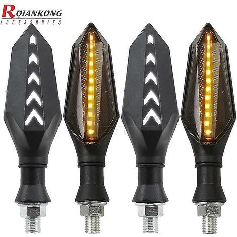 Stück Motorradscheinwerfer U2 Fern- und Abblendlicht LED-Fahrscheinwerfer, schwarze Zusatzlampe, 1200 lm, 30 W, 12 V, Motocross-Teile – 4 Stück