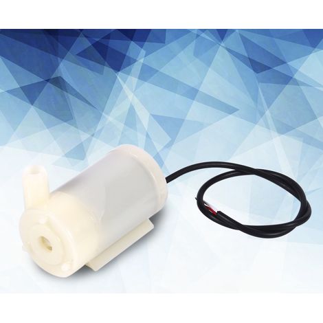 Minibomba sumergible para acuarios horizontales, CC 3-4,5 V, 100 L/H, material plástico, dimensiones 4,5 x 2,3 x 3,2 cm, silenciosa, perfecta para fuentes y experimentos. (1/5)