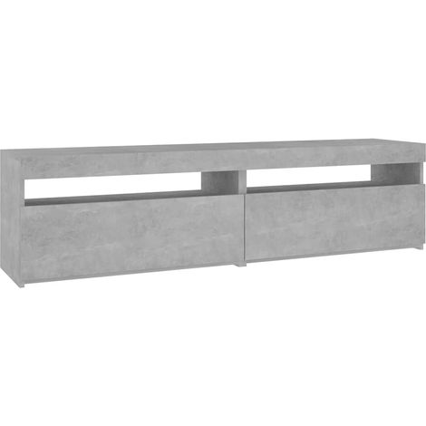 Maison Exclusive - TV-Schränke 2 Stk. mit LED-Leuchten Betongrau