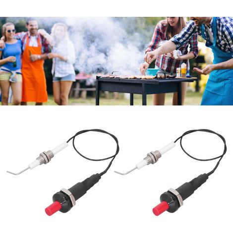 Lot de 2 allumeurs pour réchaud à gaz, type poussoir, universels, à filetage, pour accessoires de cuisine (1/5)