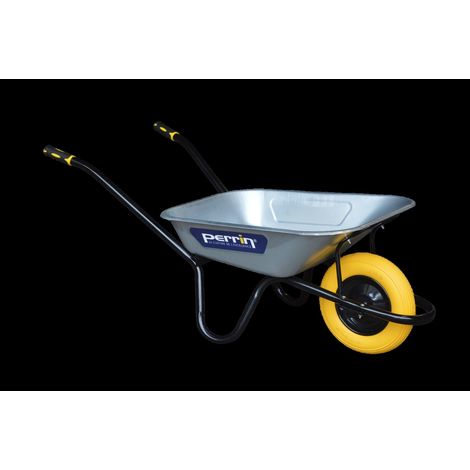OUTILS PERRIN Brouette Dynamic roue increvable souple - caisse galvanisée - usage chantier
