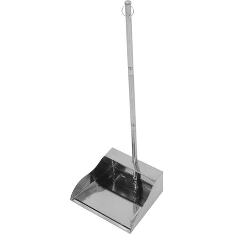Pelle de jardin en acier inoxydable avec manche ergonomique pour nettoyage et extérieur résistante et confortable pour balayer sans s'accumuler (1/5)