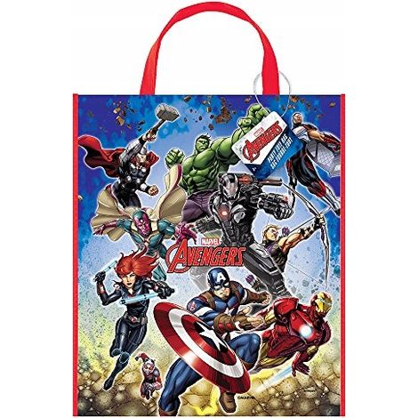 Sacchetto regalo per shopping, regali, caramelle, compleanno, AVENGERS 28x33cm