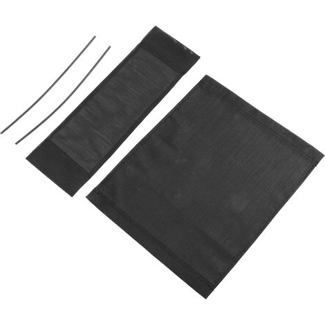 Housse de Remplacement pour Chaise Pliante de Jardin 47 X 38 Cm et 52 X 16 Cm, Tissu de Rechange Noir pour Chaise de Réalisateur, Toile Résistante et Facile D’entretien, (1/5)