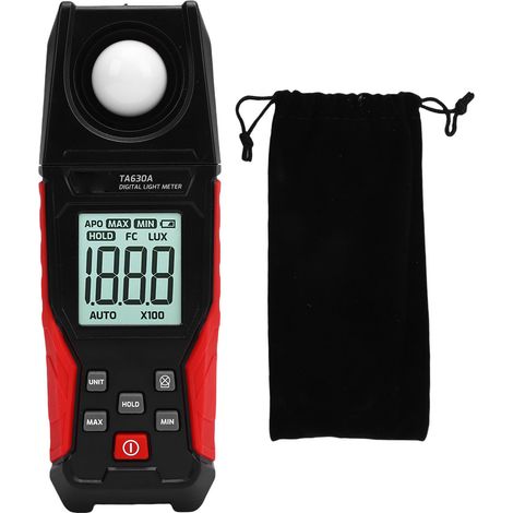 Luxmètre numérique portable de 0,1 à 200 000 lx avec écran LCD pour la photographie (1/5)