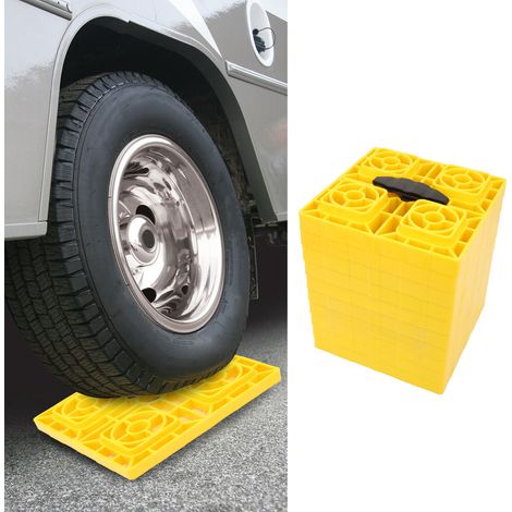 Set mit 10 Nivellierblöcken für Wohnmobilreifen, robuste Nivellierblöcke und -platten, rutschfestes Design (extrem widerstandsfähig) (1/5)