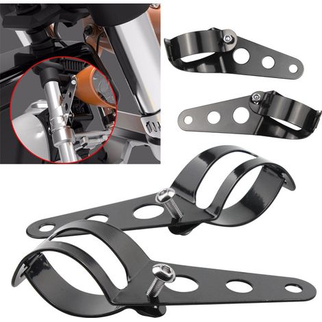 Motorcycle headlight bracket, Harley-Davidson shock absorber bracket, aluminum support frame, adjustable bracket, modified headlight tabs