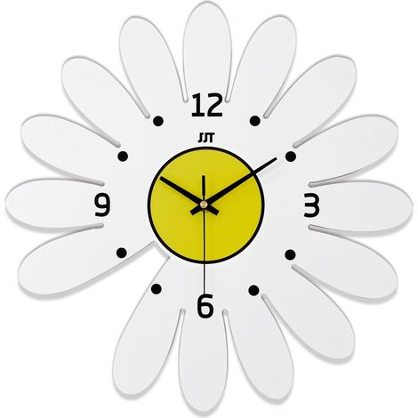 Petite marguerite horloge murale salon créatif minimaliste montre murale décoration de la maison européenne horloge acrylique mur suspendu 39X39CM (1/4)