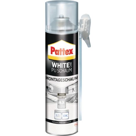 Schiuma di montaggio Pattex PUW50 bianco 500 ml