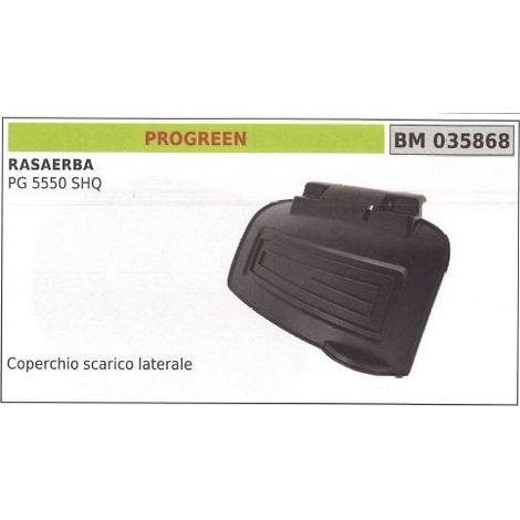 Coperchio scarico lat. PROGREEN rasaerba tosaerba tagliaerba PG 5550SHQ 035868