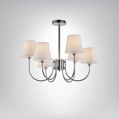 Lampadario Magnum 6 - Argento (1/3)