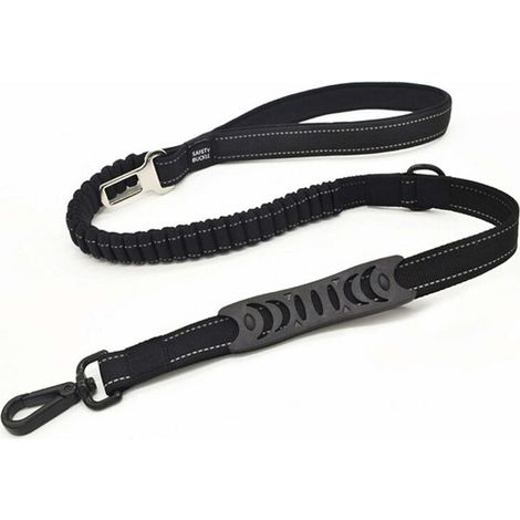 1x Laisse anti-traction, réfléchissante, élastique, pour chien 15-40 kg, pour promenade et voiture (1/5)
