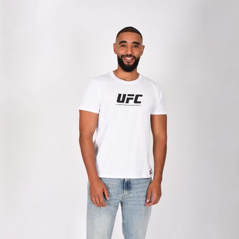 UFC Logo T-Shirt Weiß Größe L