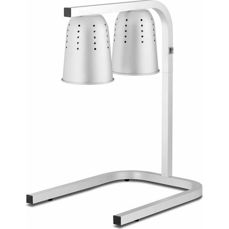 Lampada riscaldante a infrarossi professionale regolabile in altezza con 2 lampadine in alluminio 140004316