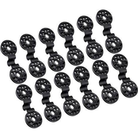 Pinces de Fixation pour Filet D'ombrage Jardin 50 Pcs Plastique Réutilisables Serrage Clip Antidérapant Maintien Robuste Protection Extérieure (1/5)