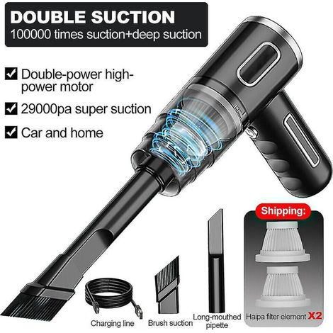 Aspirateur de voiture puissant humide et sec sans fil à forte aspiration portatif 29000pa (1/4)