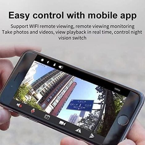 Lot de 2 caméras Wi-Fi - MARQUE - Modèle - Vision nocturne - Détection de mouvement - Petite caméra vidéo (1/4)