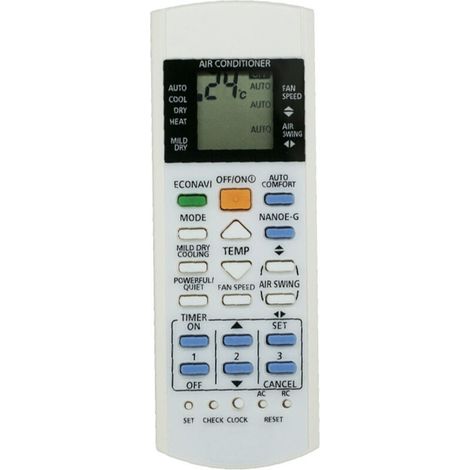 Convient à la télécommande du climatiseur Panasonic A75C3300 3208 3706 3708 3883 3935 (1/4)