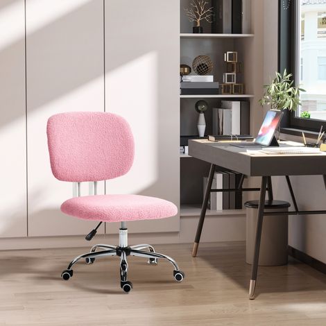 MEUBLIV Sedia da ufficio 48 x 53 x 90 cm rosa – altezza regolabile, senza braccioli (1/4)