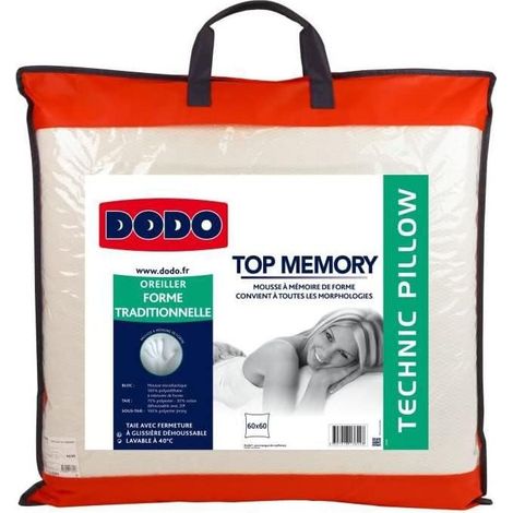 Oreiller 60 x 60 cm - Soutien Ferme - Ergonomique (1/5)