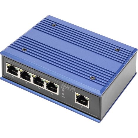 Commutateur Ethernet industriel Digitus DN-651118 5 ports 10 / 100 / 1000 MBit/s A307582 (1/4)