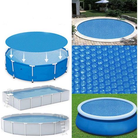 Bâche À Bulles - Piscine Ronde - Diamètre 300 Cm - Bleu - Protection Thermique - Réduction Évaporation - 1 Pièce (1/4)