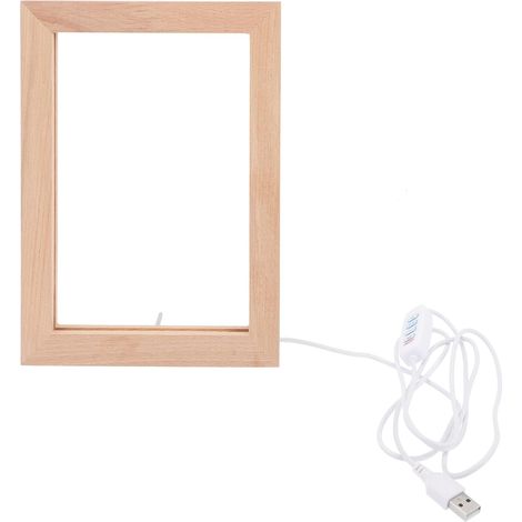 Cadre Photo Led Décoratif Pour Table Avec Chargeur Usb Support Photo Pour Maison Et Bureau (1/5)