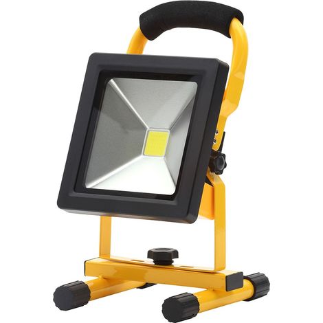 Litecraft Work Light 20 Watt LED Portable IP65 Rated Outdoor Floodlight - Yellow (1/5)