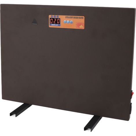 Chauffage pour poulailler, marron, commande manuelle, 150 W, 4 modes, affichage numérique, minuterie, dispositif anti-perte de poussins, prise UE 220 V (1/5)