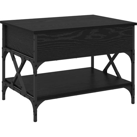 Maison Exclusive - Mesa de Café Roble Negro 70x50x50cm Madera con