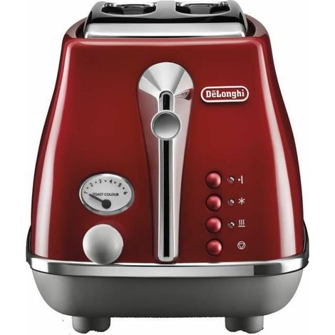 Delonghi Icona Capitals tostadora roja 2 ranuras 900 W (1/5)