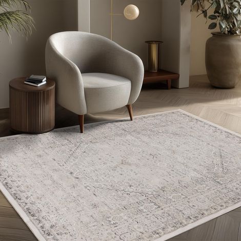 VISTA Tapis oriental blanc écru et beige - 160x230 cm (1/5)