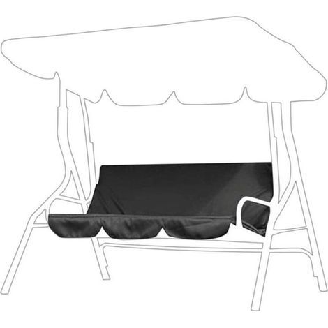 Coussin Balancelle de Jardin Cover 150x50x10cm Imperméable Anti-UV Anti-poussière 210D Tissu Oxford pour Outdoor Terrasse Green 150×50×10cm (1/2)