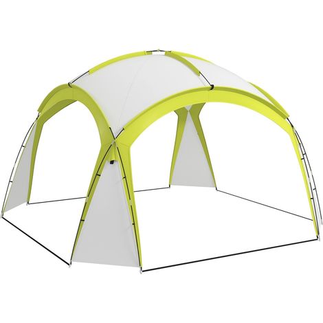 Refugio para eventos Cenador de 3,5 x 3,5 m con puerta con gancho, resistente al agua, resistente al invierno, cenador de jardín, tienda de campaña, protección solar para camping, festivales en el jar