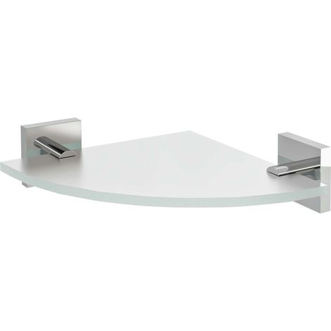 Sapho X-SQUARE - Eckregal, Milchglas/Chrom XQ009-01 (1/2)