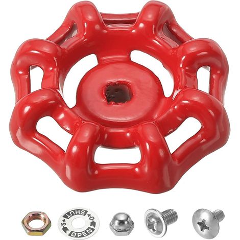Outdoor Tap Handle, Hole 5x5 mm with Spacer Screw, Red (1/5)