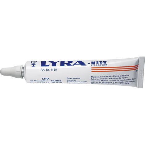 Lyra 115 Signierpaste in Tube mit Schreibkugel Markierpaste weiß Inhalt 50 ml