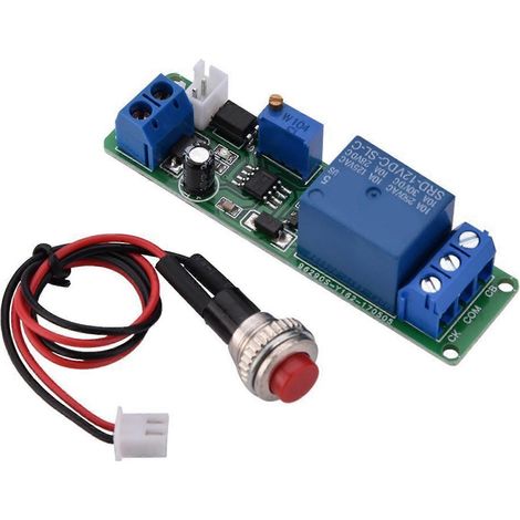 Module de contrôle de temporisation avancé 12 V, module de relais de temporisation réglable, commutation temporisée pour la commande industrielle (1/4)