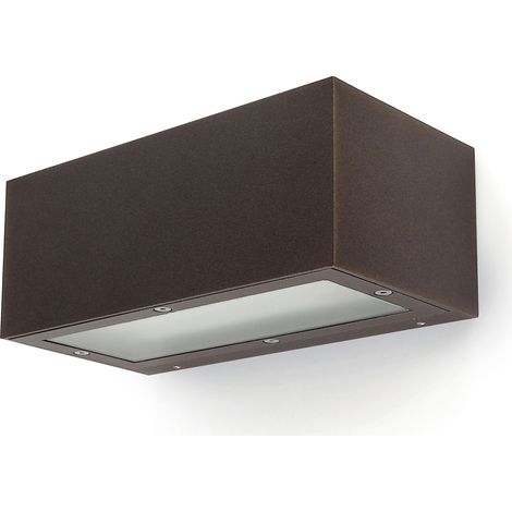 Aplique de pared ISORA doble emisión Marrón cobrizo LED SMD 2x8,30 W 840 lm 3000 K CRI80 IP65 (1/4)