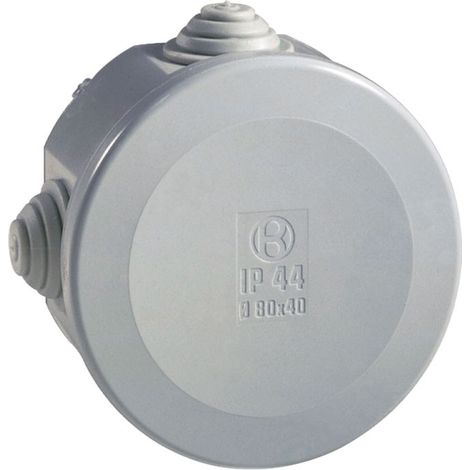 Cassetta di derivazione stagna da parete con passatubi grigio ip44 02 gri bocchiotti b04462 (1/2)