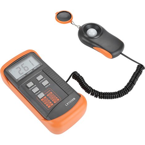LX1330B Digitales LCD-Luxmeter 0-200.000 Lux, Tragbares Beleuchtungsstärkemessgerät (1/5)