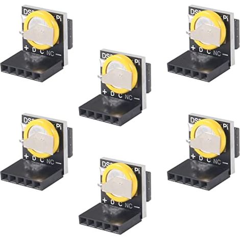 Lot de 6 modules d'horloge RTC DS3231 en temps réel 3,3 V/5 V pour Raspberry Pi (1/5)