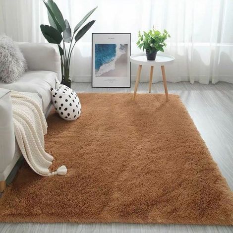 Tapis Microfibre - Antidérapant - Lavable En Machine - Pour Salon Chambre Dortoir Cuisine - Gris - 80 x 120 cm (1/5)