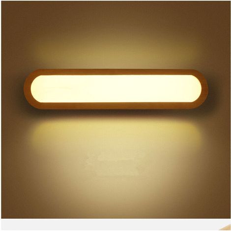 Nordic LED wall light in solid wood, decorative indoor lighting, ideal for a bedroom, hallway, stairs, creative square wooden cabinet, Iko reading lamp (1/5)