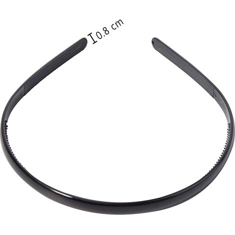 Set mit 3 schlichten Haarbändern mit Zahnkamm, dünne DIY-Haarbänder, Haaraccessoires für Frauen, Männer und Mädchen (1/5)