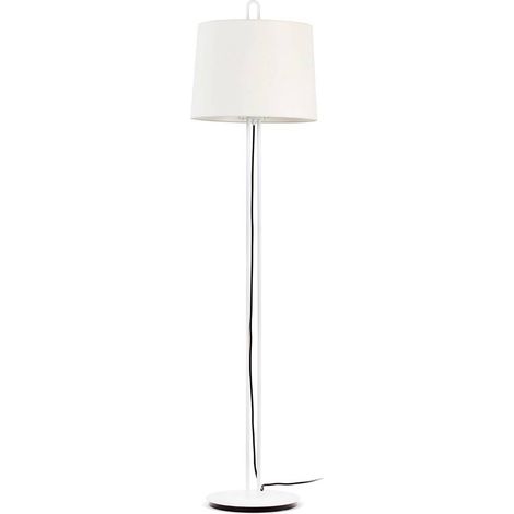 Faro MONTREAL - Lampadaire avec abat-jour blanc, E27 (1/4)