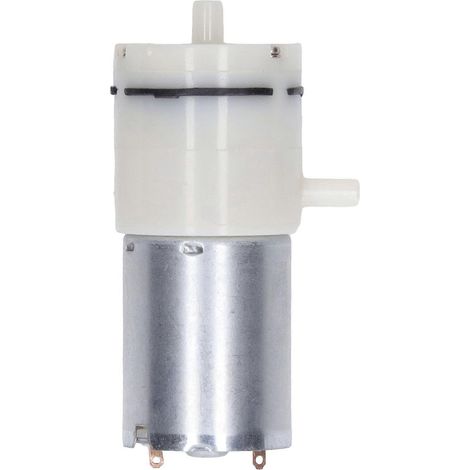 Pompe pneumatique miniature, pompe à vide à membrane CC, avec entrée d'air à angle de 90 degrés, blanche, 12 V (1/4)