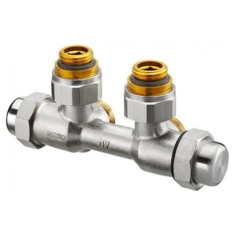 Raccord OV Multiflex FQ 1/2Z AGx3/4Z AG E. en laiton nickelé